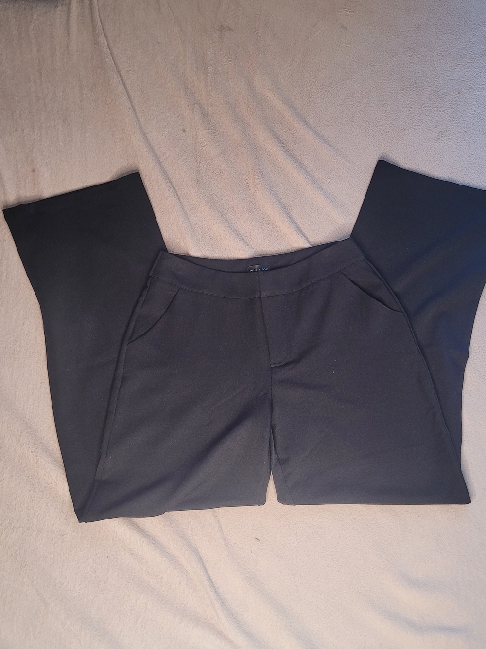 White Fox Boutique Black Ponte Bootcut Trousers